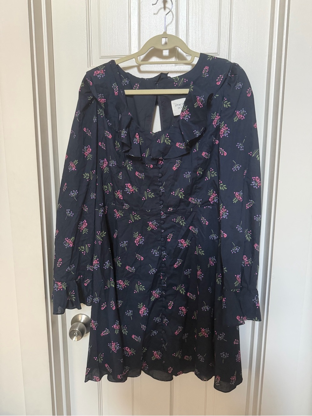 Hyacinth House floral mini dress - BROKEN ZIPPER